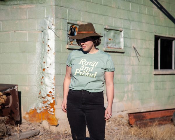 Rural and Proud Heather Green t-shirt