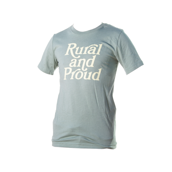 Rural and Proud Heather Green t-shirt